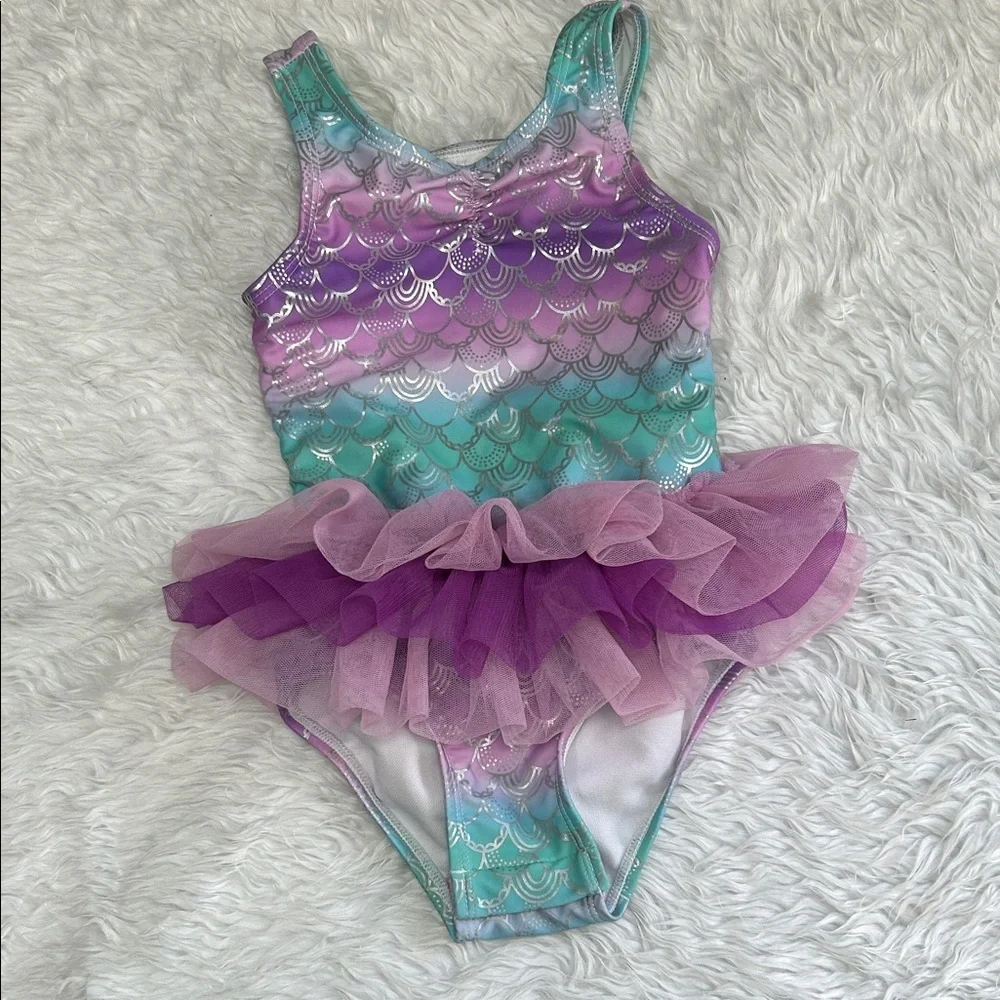 Cat and Jack Mermaid Tutu swimsuit - Picture 1 of 2